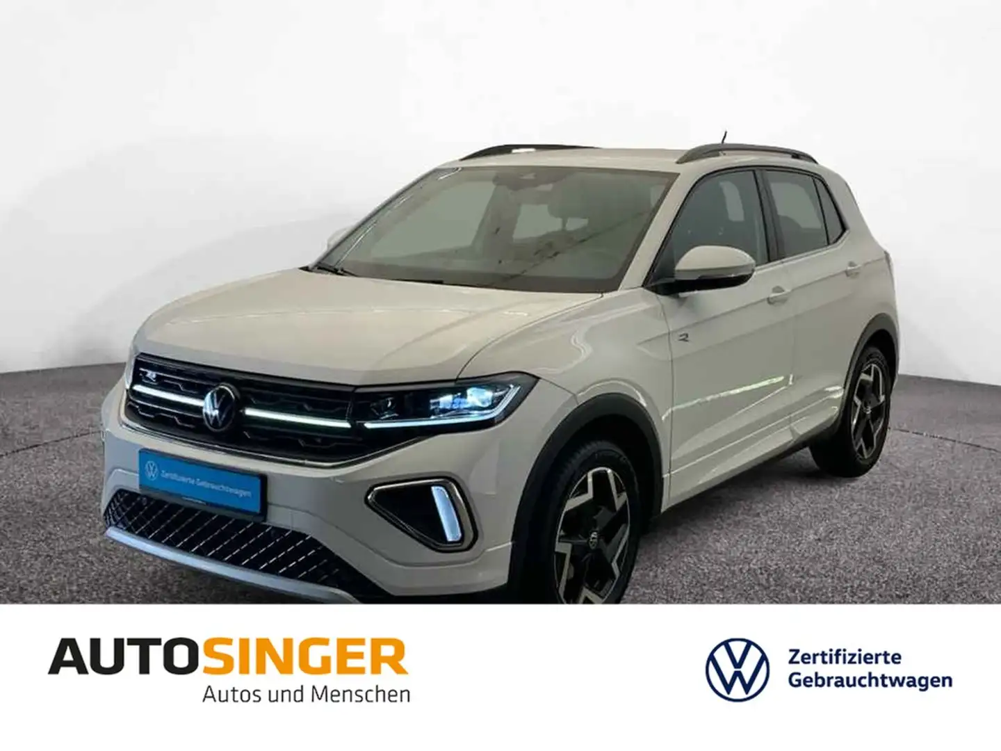 Volkswagen T-Cross R-Line 1.0 TSI *IQ-L*ACC*NAVI*R-CAM*DAB* Weiß - 1