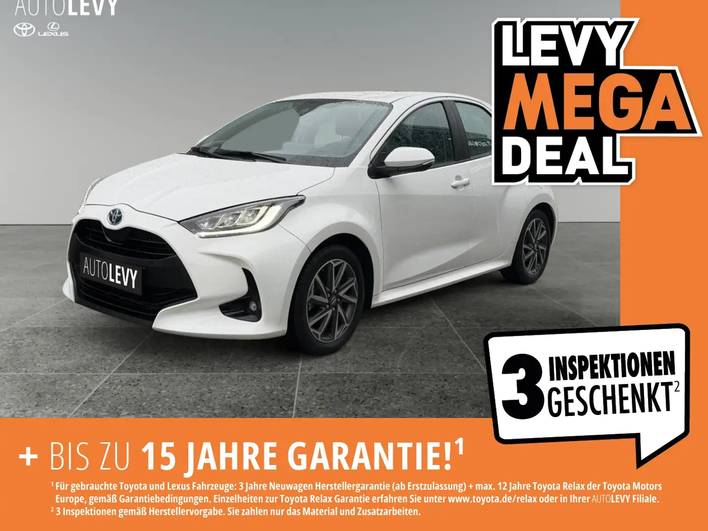 Toyota Yaris 1.5 Hybrid Team D *CARPLAY*8FACH* Blanc - 1