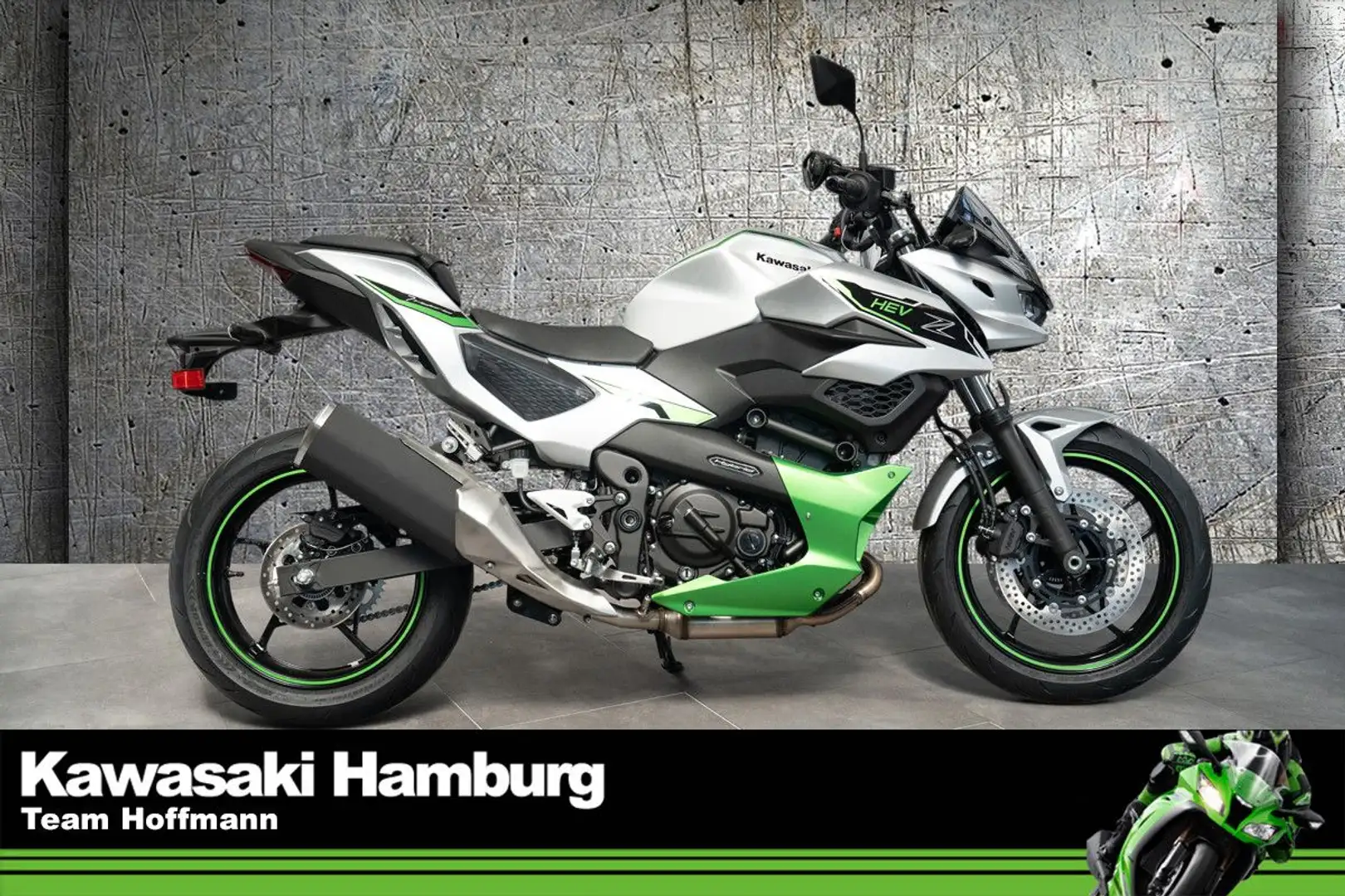 Kawasaki Z7 Hybrid mit 4 JAHREN WERKSGARANTIE Срібний - 1