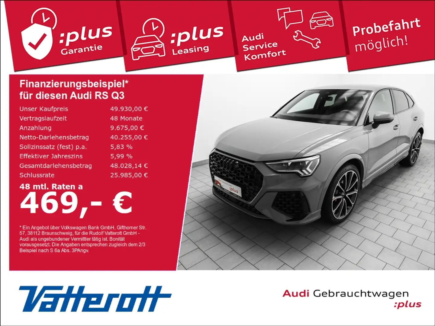 Audi RS Q3 Sportback 2.5 TFSI quattro Grau - 1