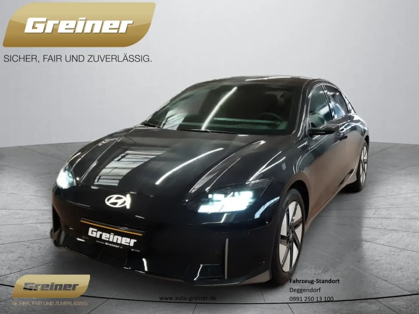 Hyundai IONIQ 6 77,4 kWh UNIQ-Paket NAVI|KAMERA|SHZ|LRHZ Schwarz - 1