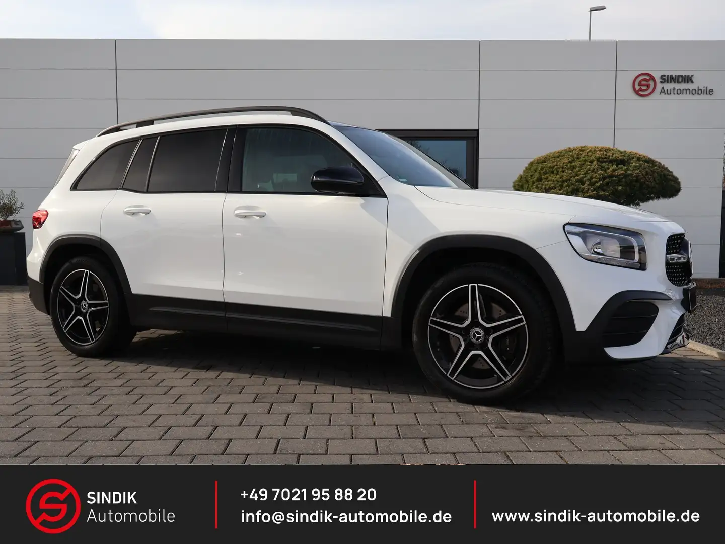 Mercedes-Benz GLB 220 d 4M AMG Styl-Pano-Kamera-HeadUp-NightPk Weiß - 1