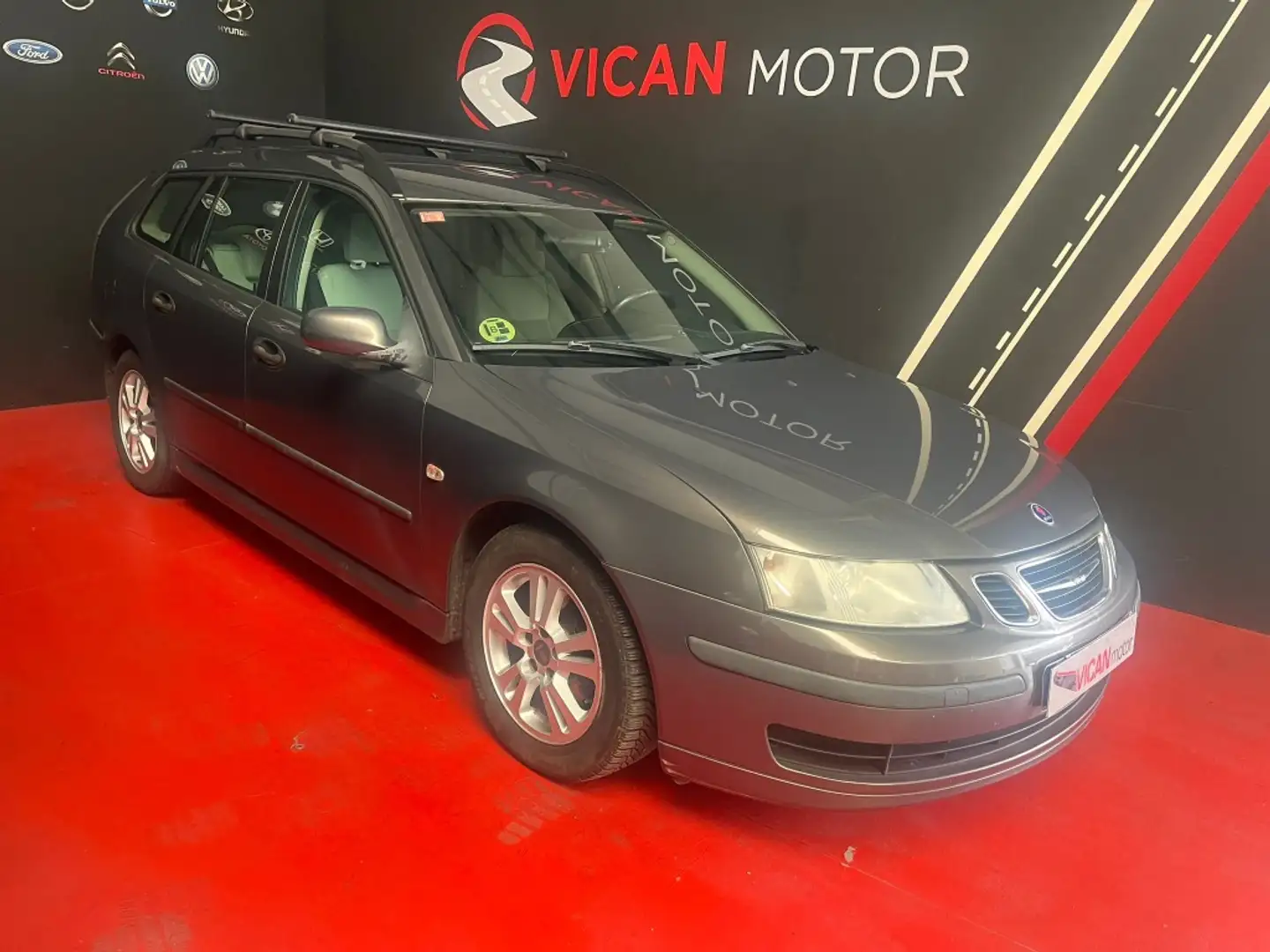 Saab 9-3 1.8t Linear 150 Gris - 1
