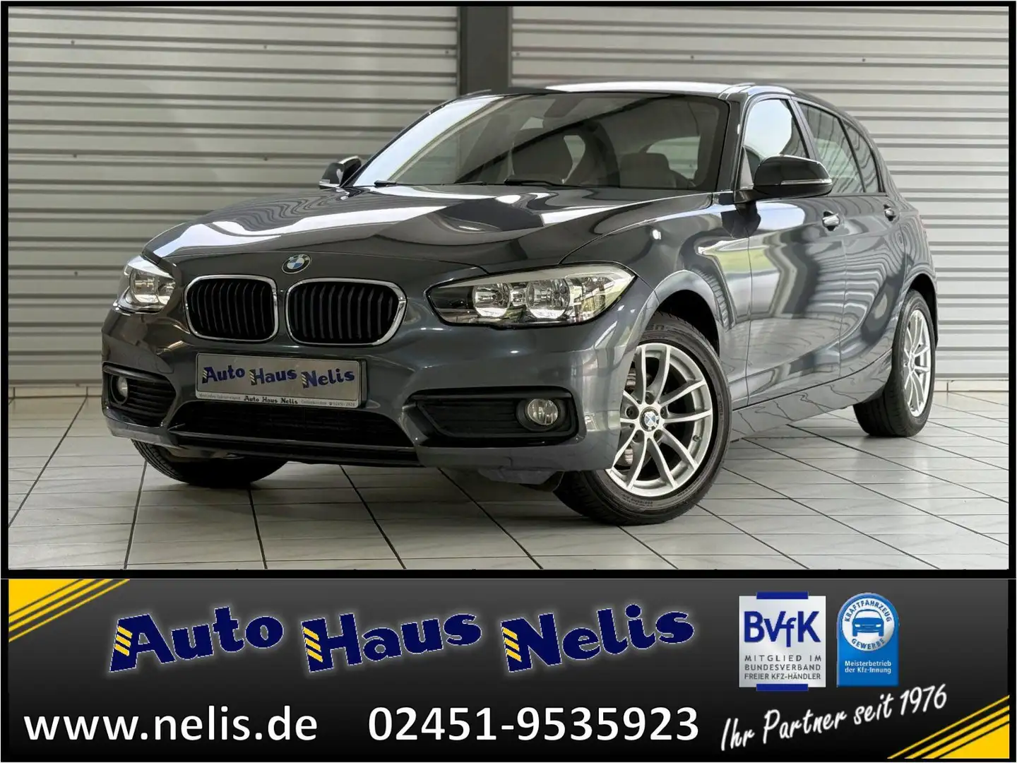 BMW 118 i Advantage Sitzheizung Klima RadioCD BT USB Grau - 1