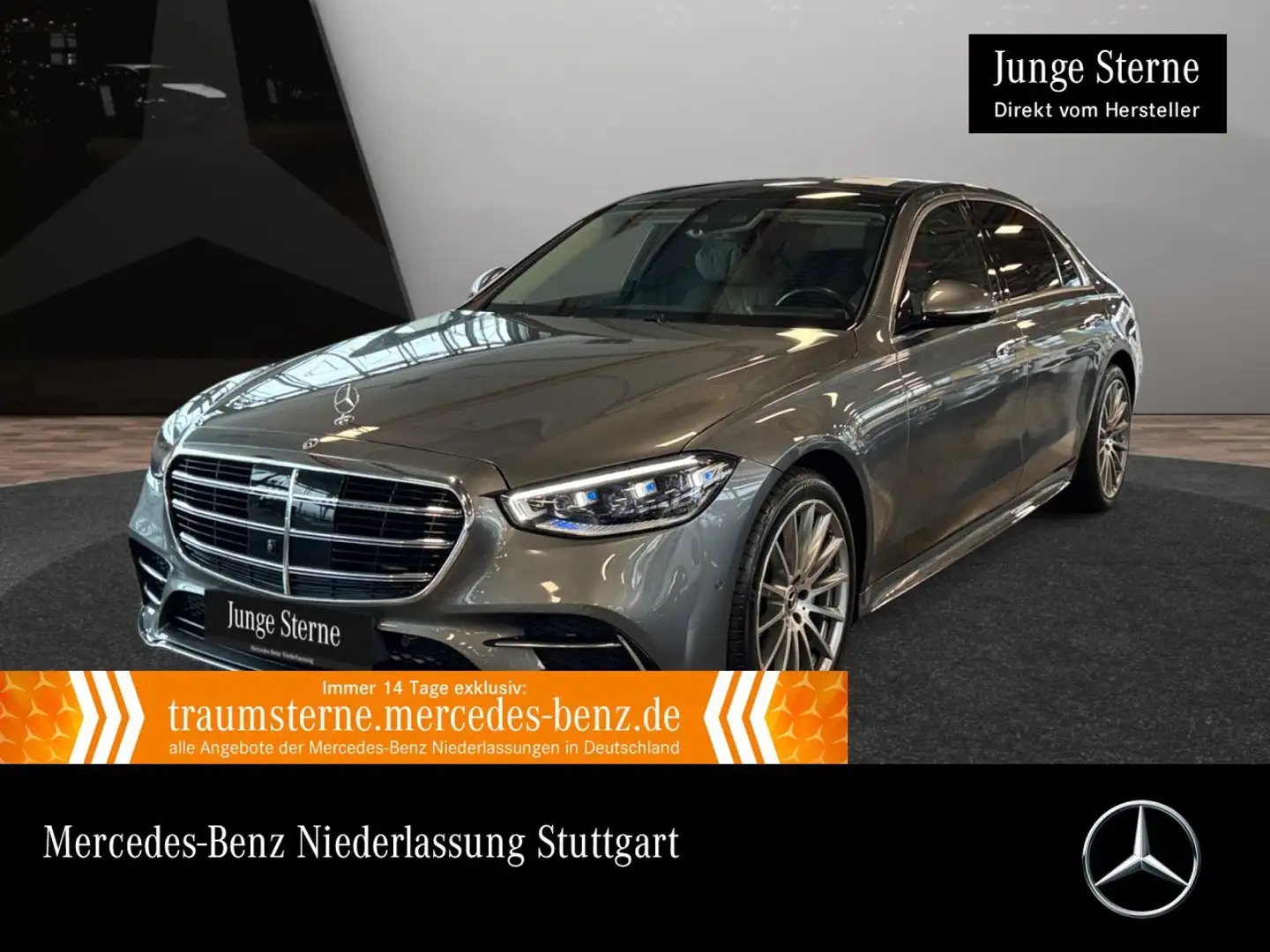 Mercedes-Benz S 400 d L 4M AMG+PANO+360+DIGITAL-L+BURMESTER3D Grau - 1