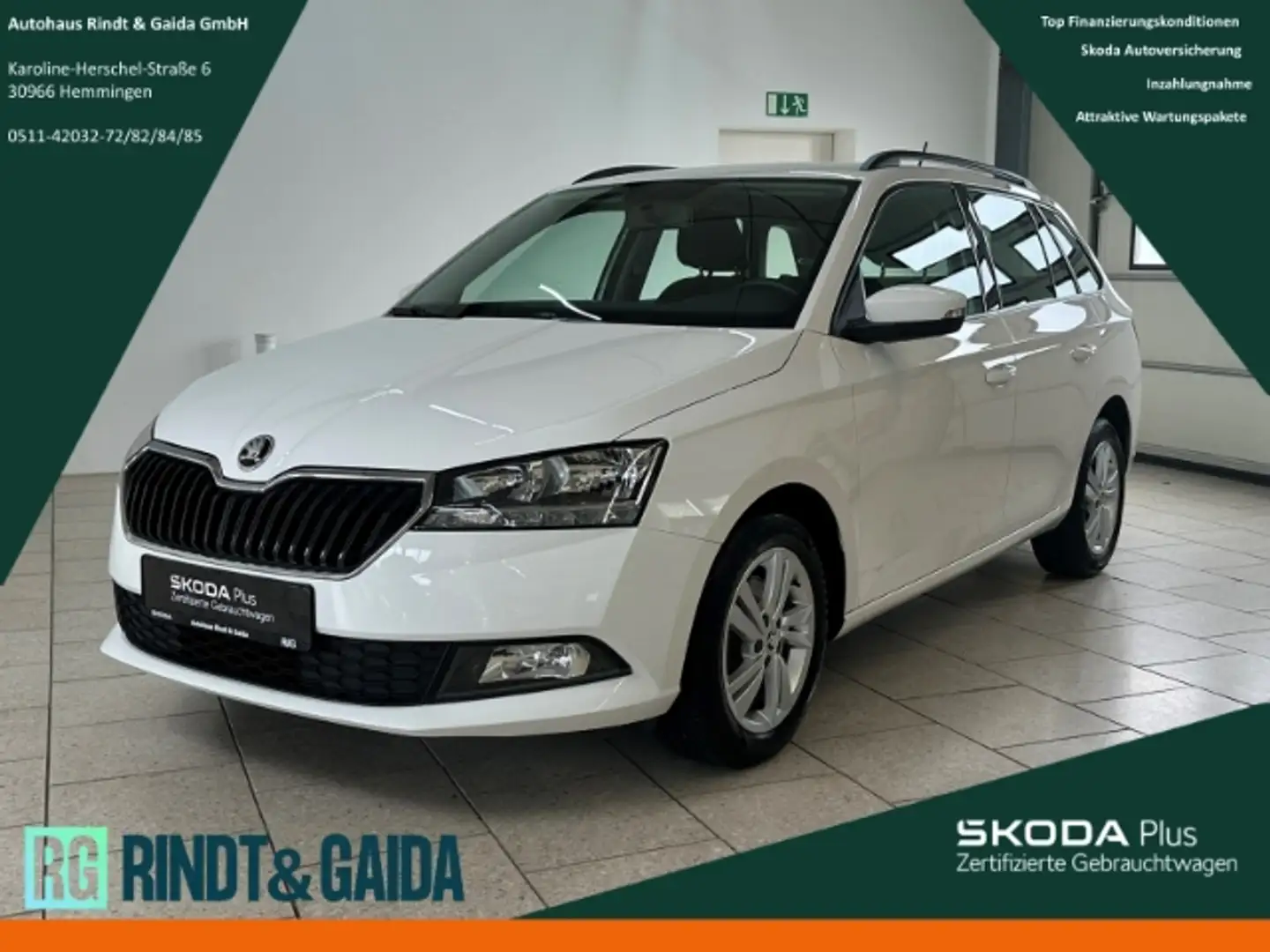 Skoda Fabia Combi Ambition 1.0 TSI SHZ PDC  Freisprech Weiß - 1