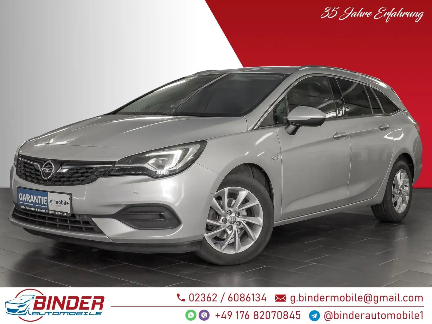 Opel Astra K Sports Elegance*GARANTIE*ALLE INSPEKTION Plateado - 1