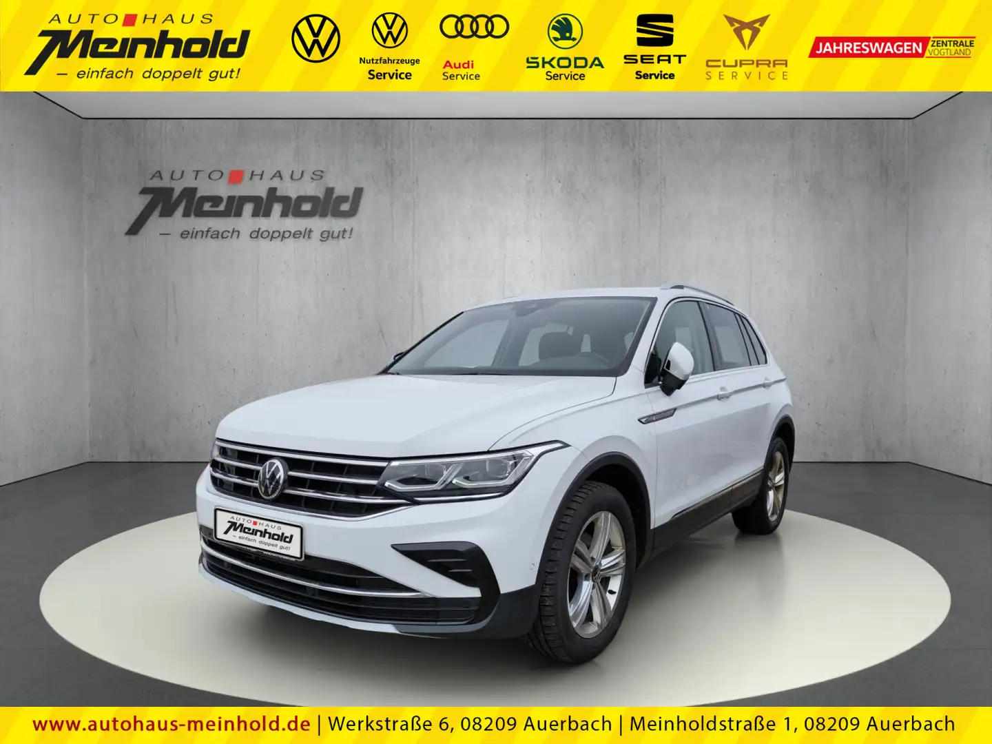 Volkswagen Tiguan 2.0 TDI DSG 4M Elegance, Standh., AHK Blanc - 1