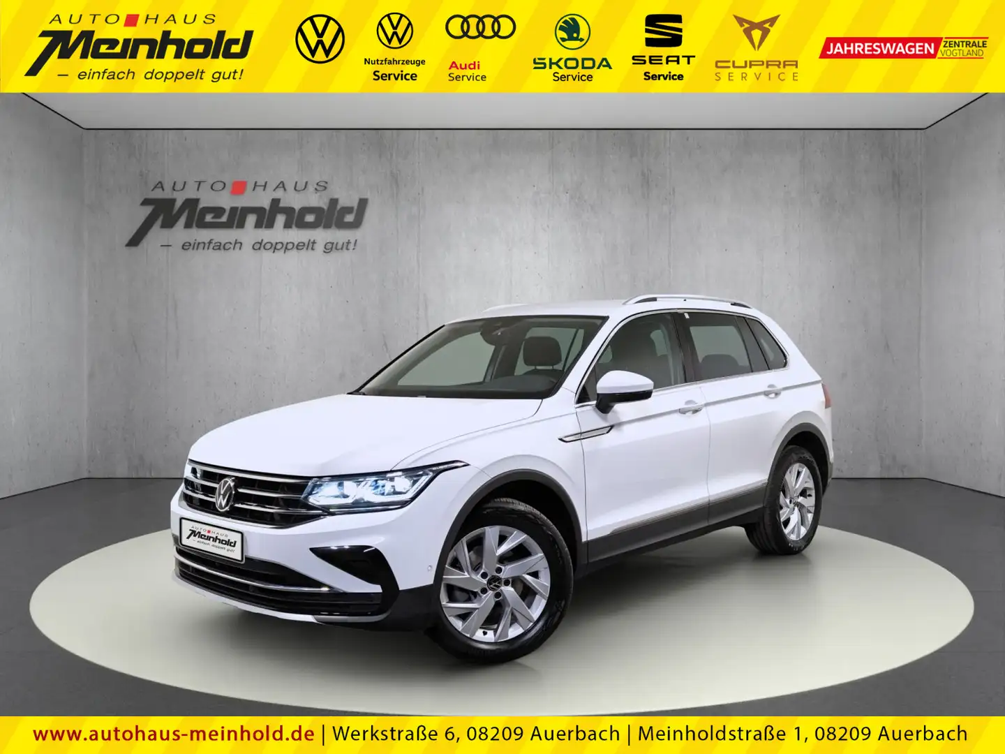 Volkswagen Tiguan 2.0 TDI DSG 4M Elegance, Standh., AHK Weiß - 1