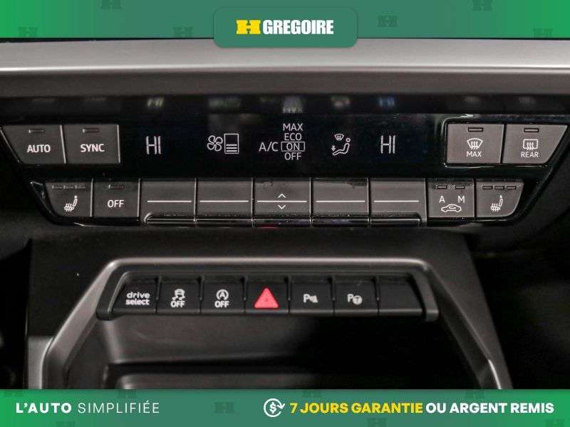 2023 Audi A3 KOMFORT AWD AUTO A/C CUIR TOIT MAGS CAM RECULE 2,000 cc 4 cyl thumb 23