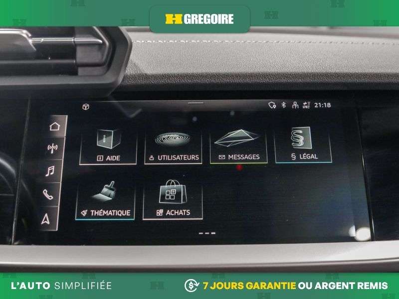 2023 Audi A3 KOMFORT AWD AUTO A/C CUIR TOIT MAGS CAM RECULE 2,000 cc 4 cyl thumb 22