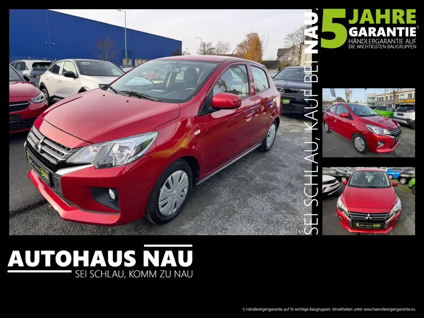 Mitsubishi Space Star SpaceStar 1.2 Spirit **wenig KM** TÜV NEU* Rouge - 1