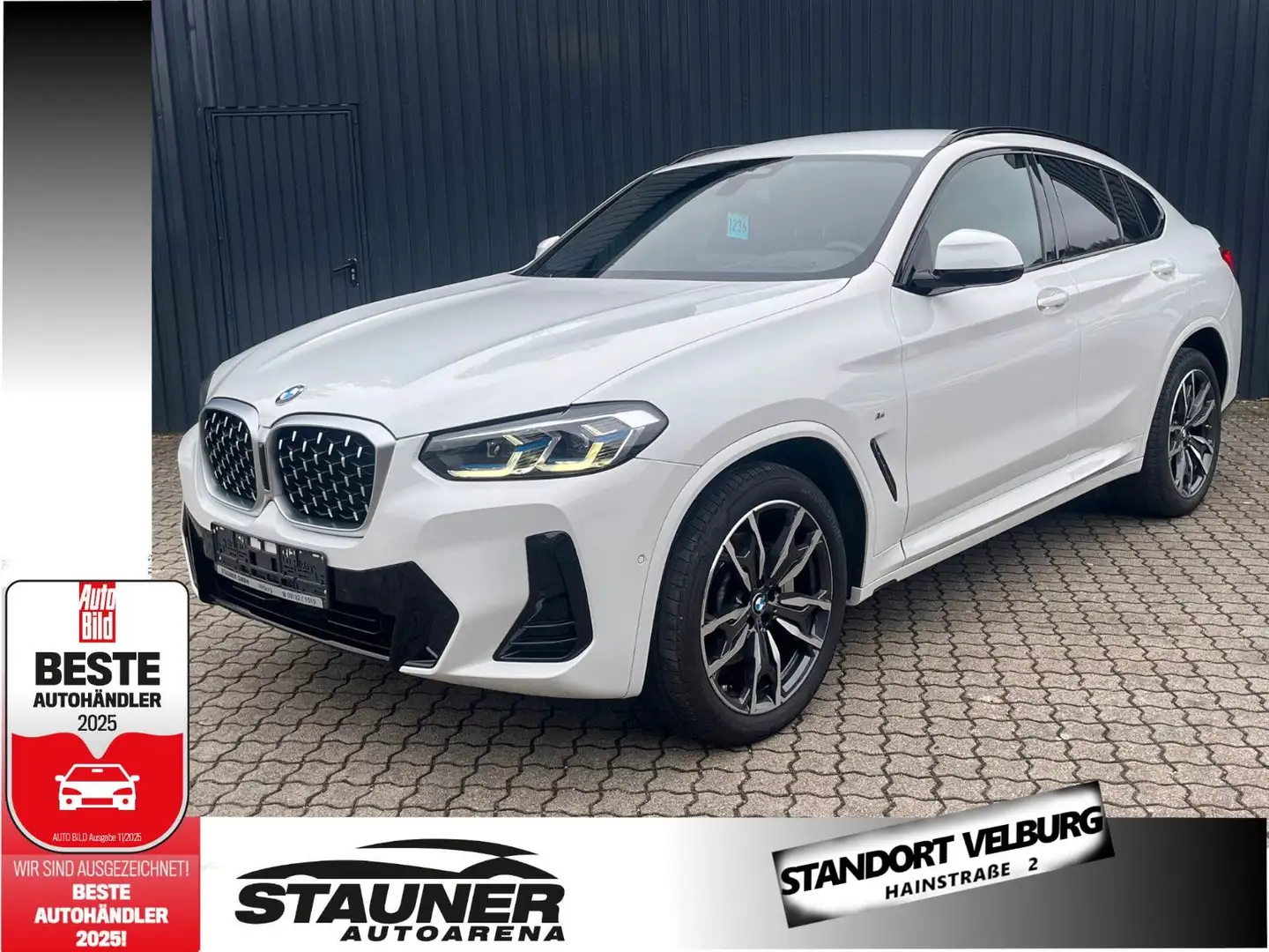 BMW X4 xDr 30d M SPORT /AHK/Laser/Standheiz/HarmKard Weiß - 1