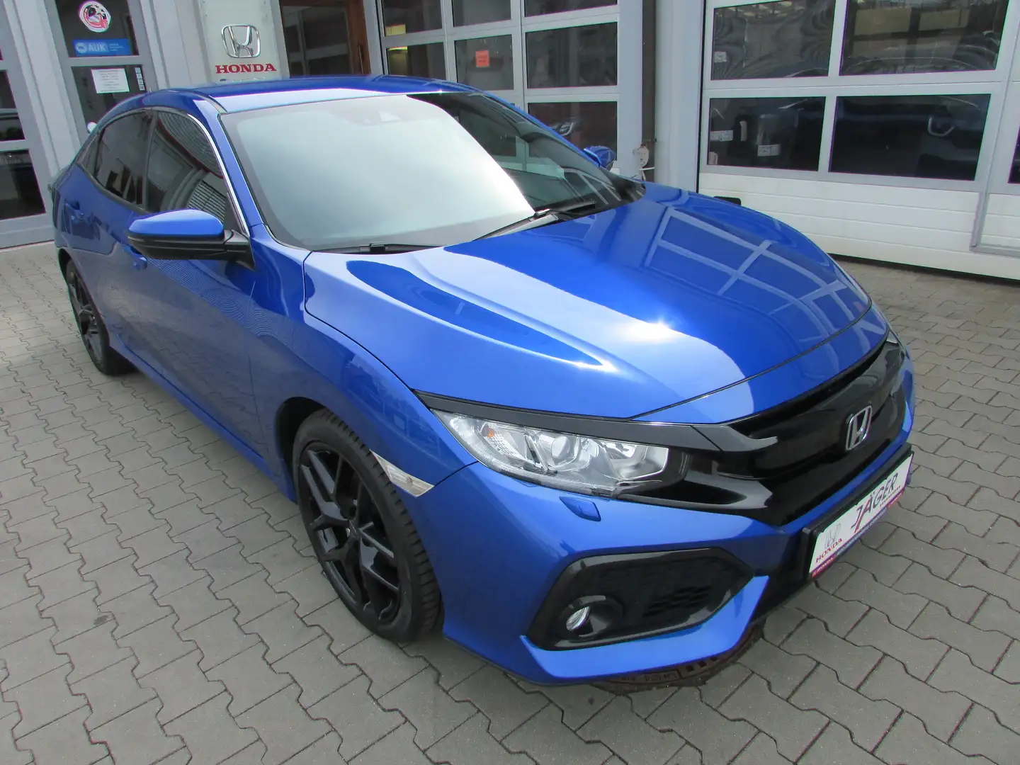 Honda Civic 1.0 Elegance, Navi, Kamera, ACC, EPS, DAB, CD, USB Bleu - 1