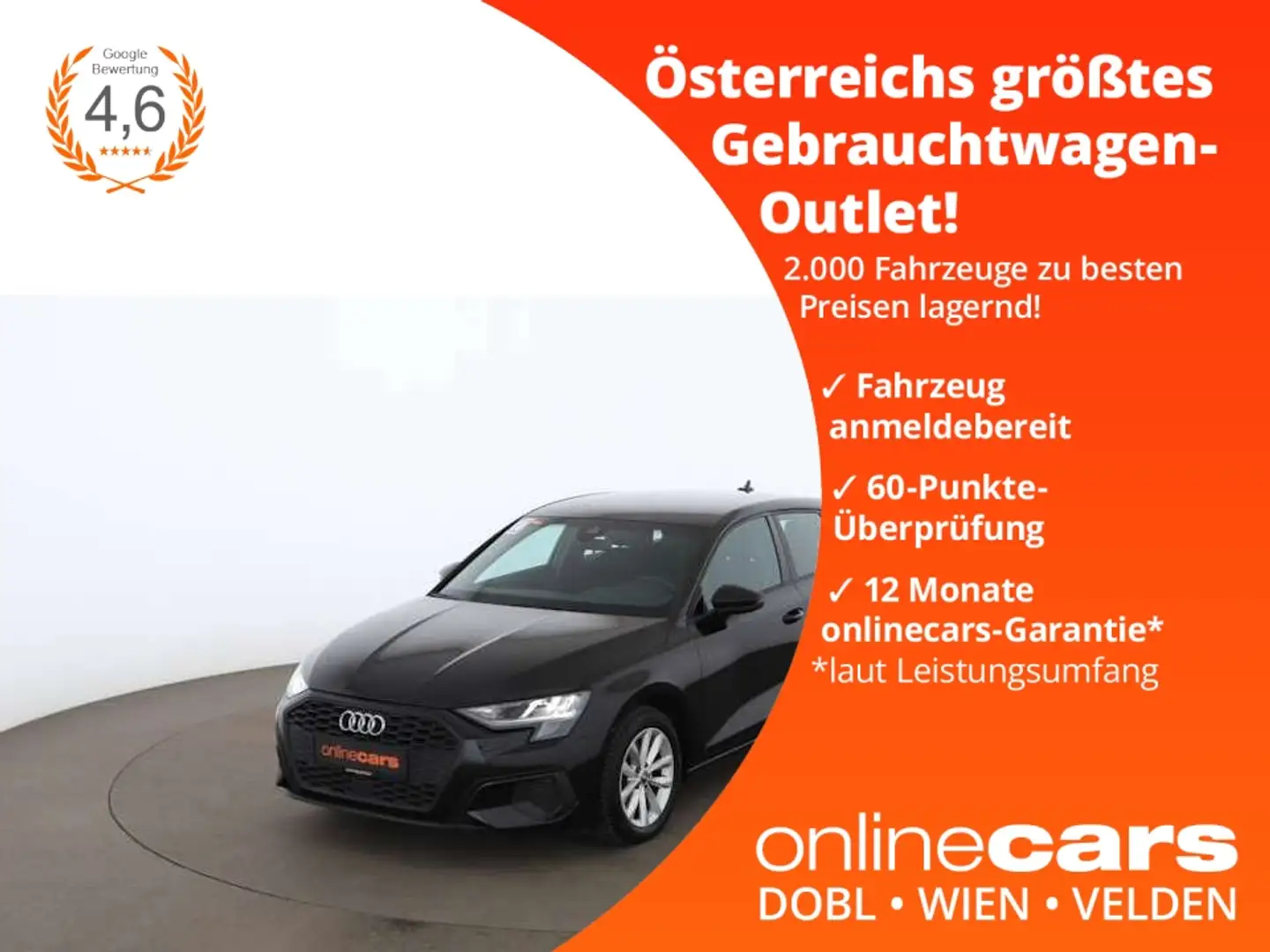 Audi A3 Sportback 30 TDI LED NAVI ASSIST TEMPOMAT PDC Schwarz - 1