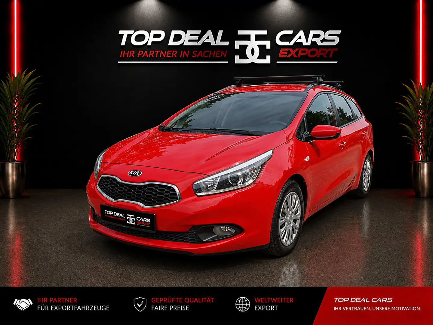 Kia Ceed SW / cee'd SW cee'd 1,4 MPI Titan ** Mwst ausweisbar ** Rot - 1