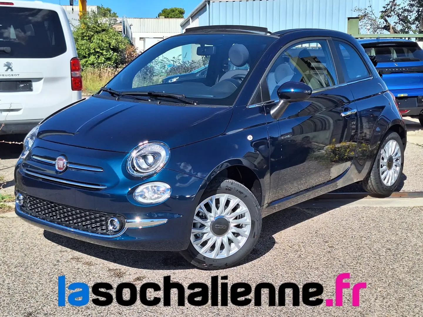 Fiat 500C 1.0 70 ch Hybride BSG S/S Bleu - 1