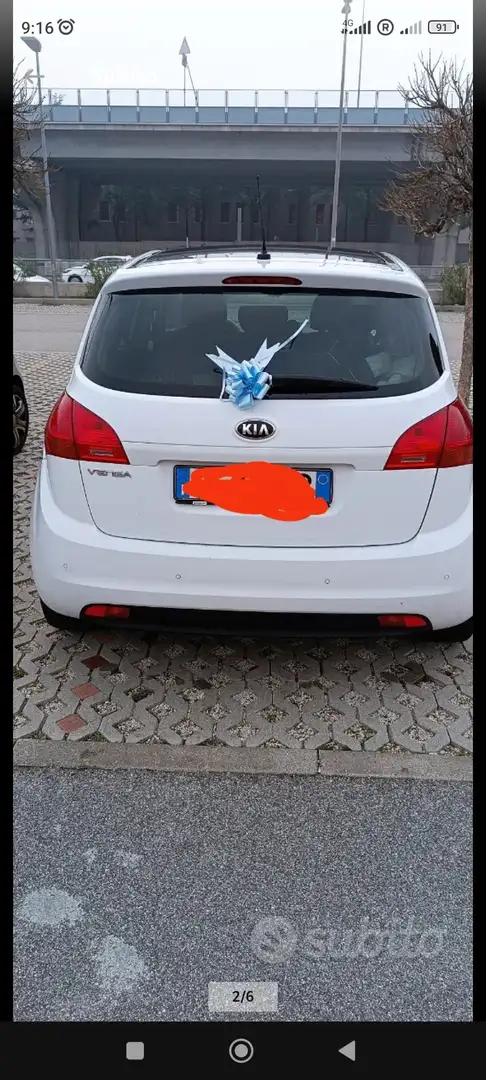 Kia Venga Venga 1.4 cvvt Cool c/t.panoramico,r.vel. s/navi Bianco - 2