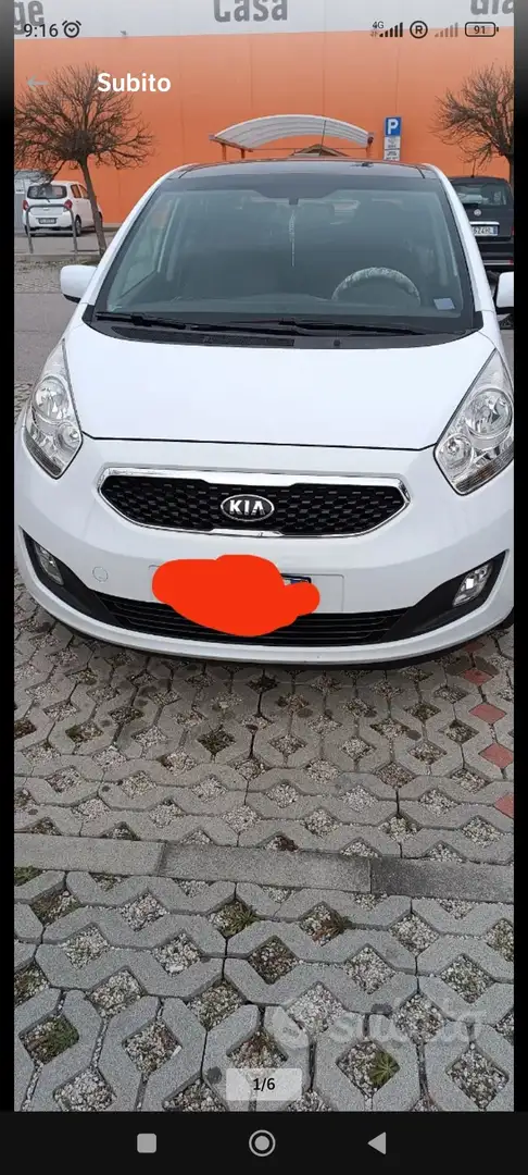 Kia Venga Venga 1.4 cvvt Cool c/t.panoramico,r.vel. s/navi Bianco - 1