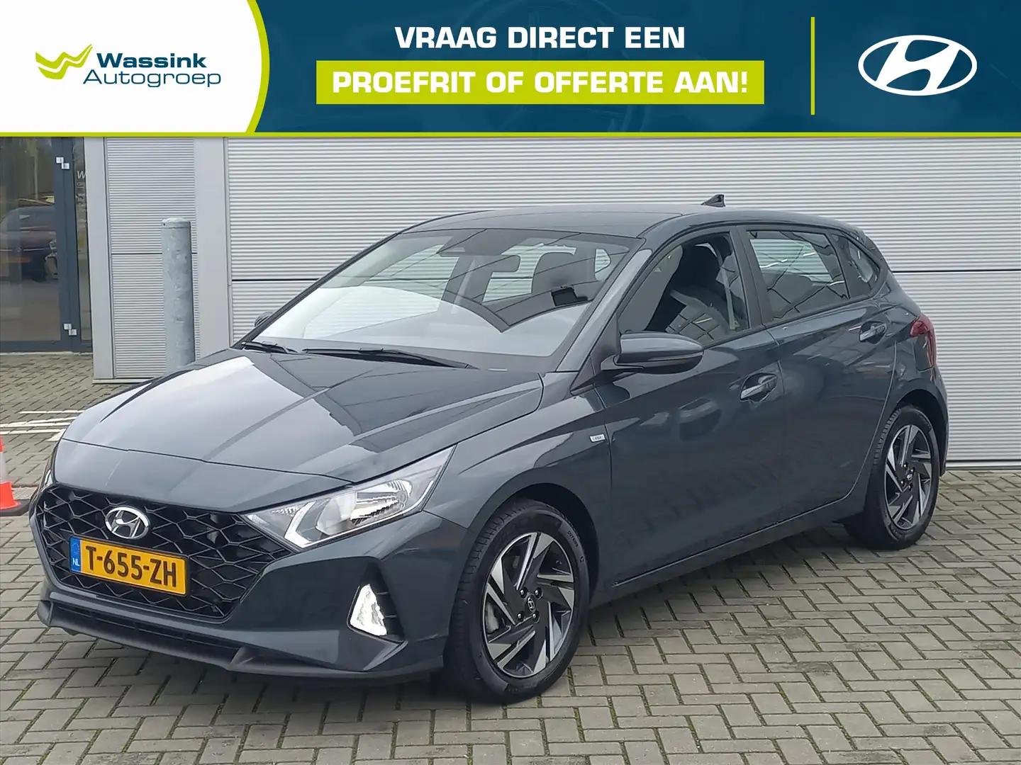 Hyundai i20 1.0T 48V 100pk Automaat | Airconditioning | Naviga Grigio - 1