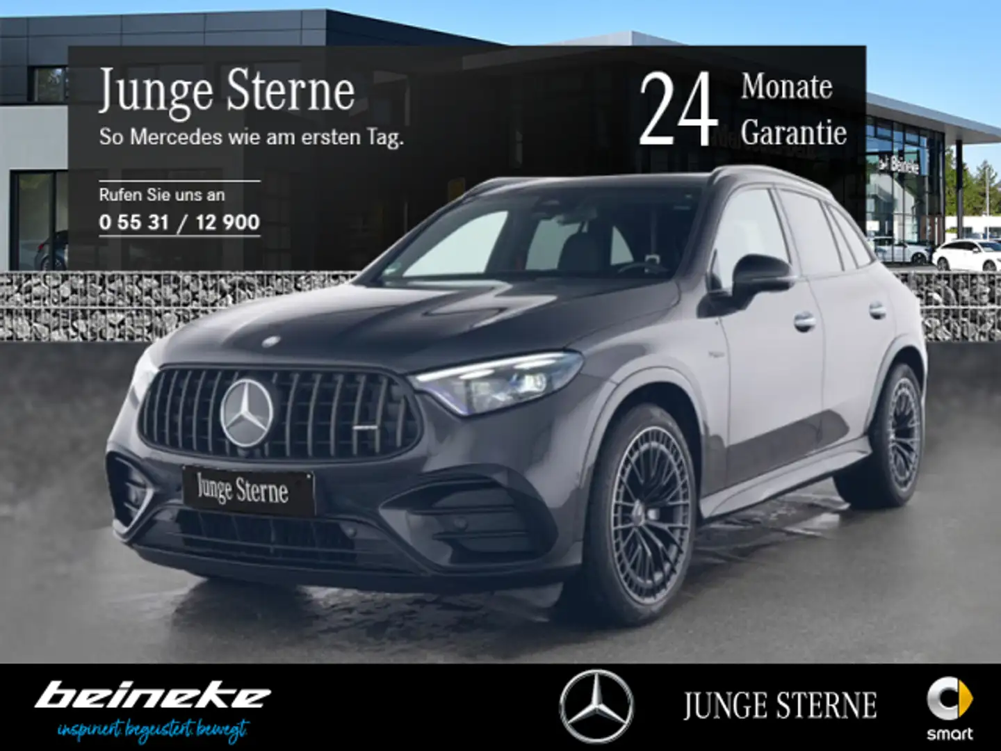 Mercedes-Benz GLC 43 AMG AMG GLC 43 4M Night AHK HUD HA-Lenkung Burmester Grijs - 1