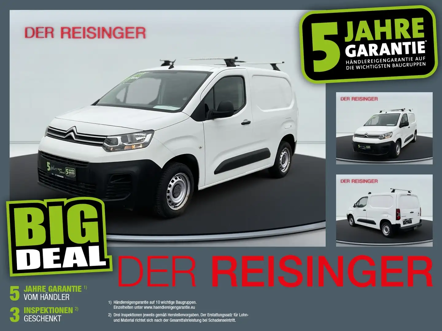 Citroen Berlingo Kastenwagen Komfort BlueHDi 75 SS Weiß - 1