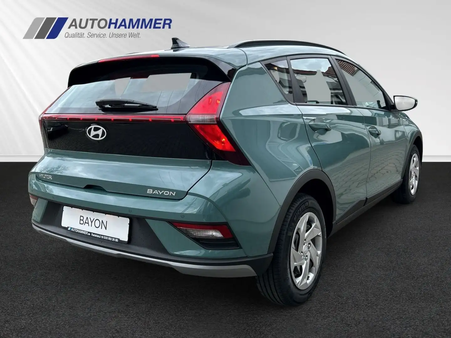 Hyundai BAYON 1.0T MT SELECT Klima Bluelink Navi Kamera Grün - 2
