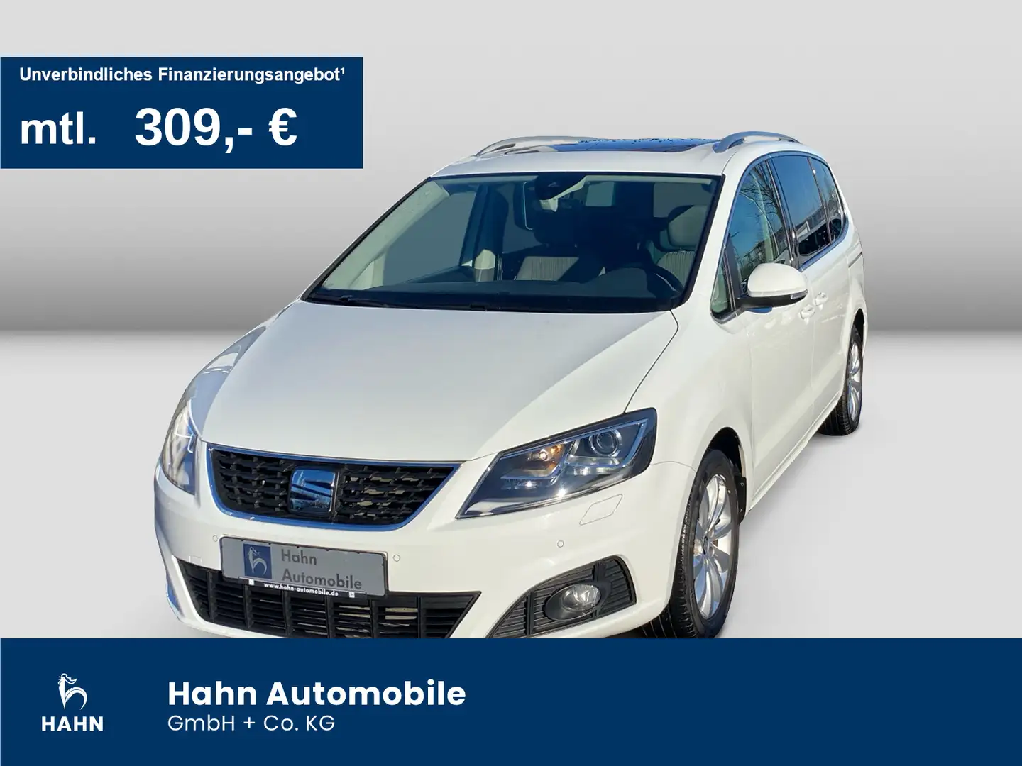 SEAT Alhambra Style 2.0TDI DSG Bi-Xenon AHK ACC Navi Weiß - 1