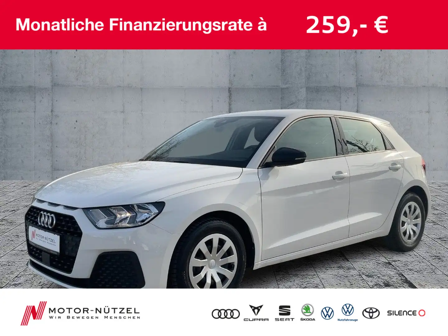 Audi A1 1.0 TFSI Sportback SHZ+PDC+MFL+MMI+DAB+MFA Blanco - 1
