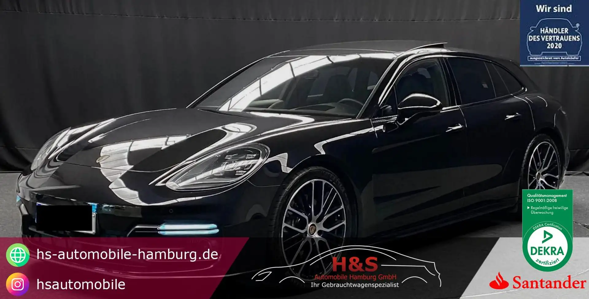 Porsche Panamera Sport Turismo 4 E-Hybrid Platinum Edition Noir - 1