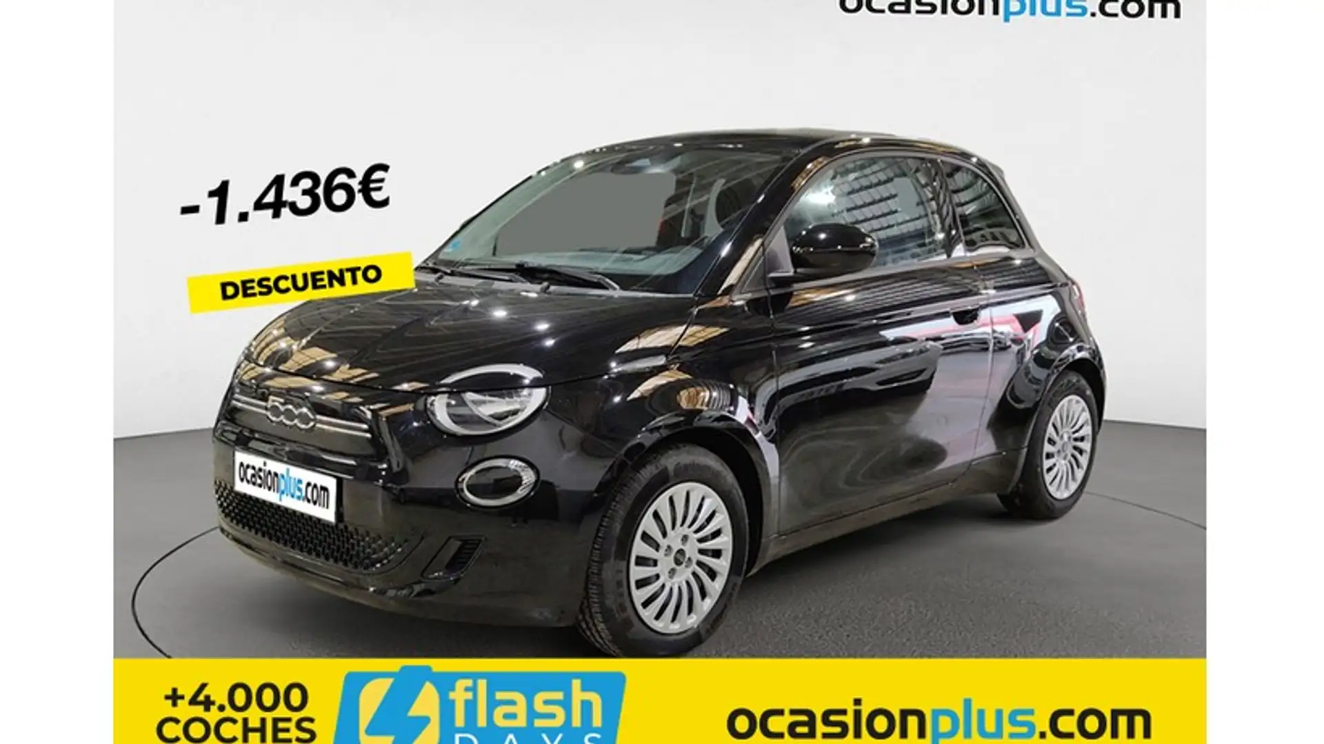 Fiat 500e 70Kw Action Negro - 1