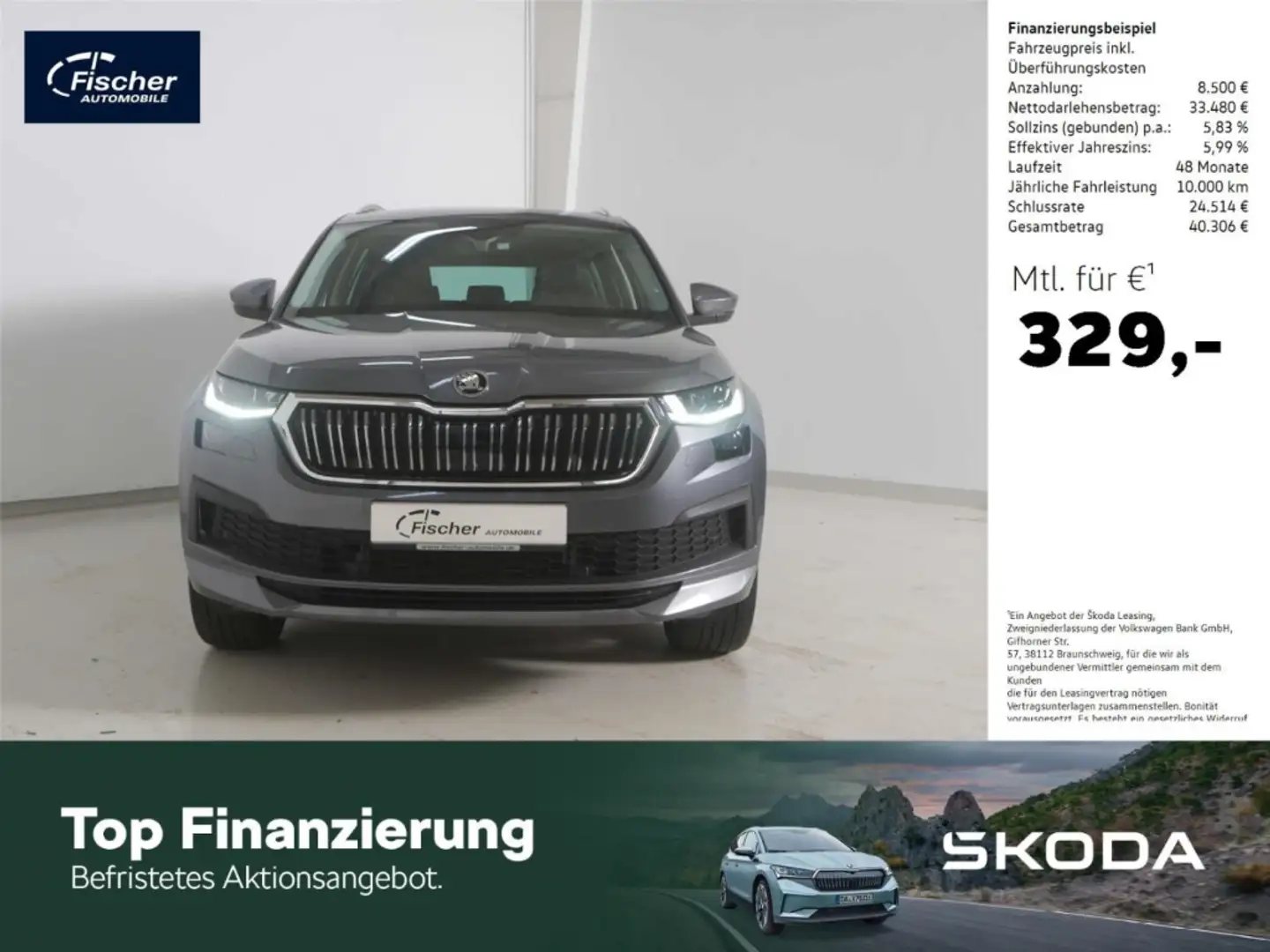Skoda Kodiaq 2.0 TDI L&K 4x4 Grau - 1