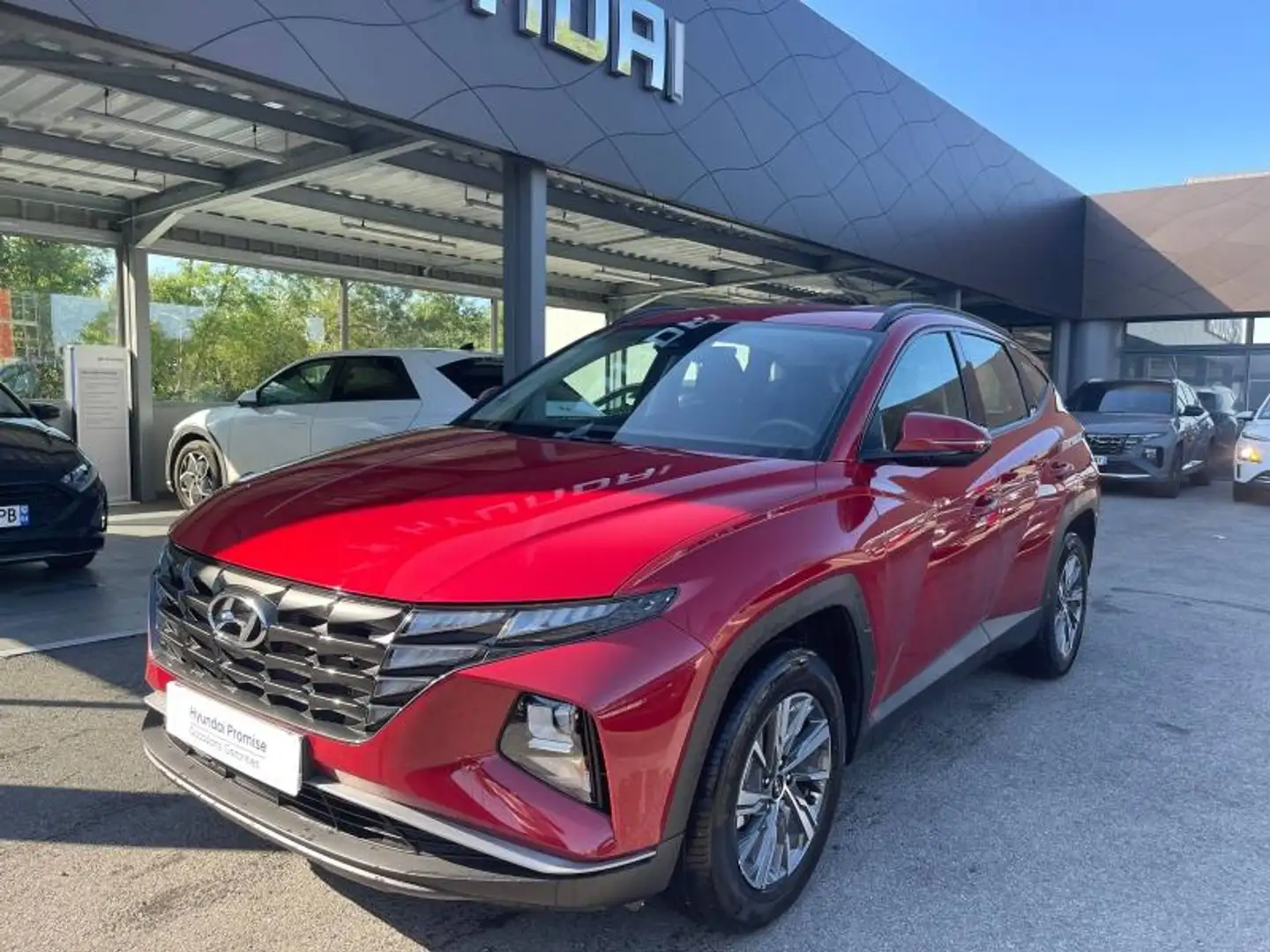 Hyundai TUCSON 1.6 T-GDi 230ch Hybrid Intuitive BVA6 Rood - 1
