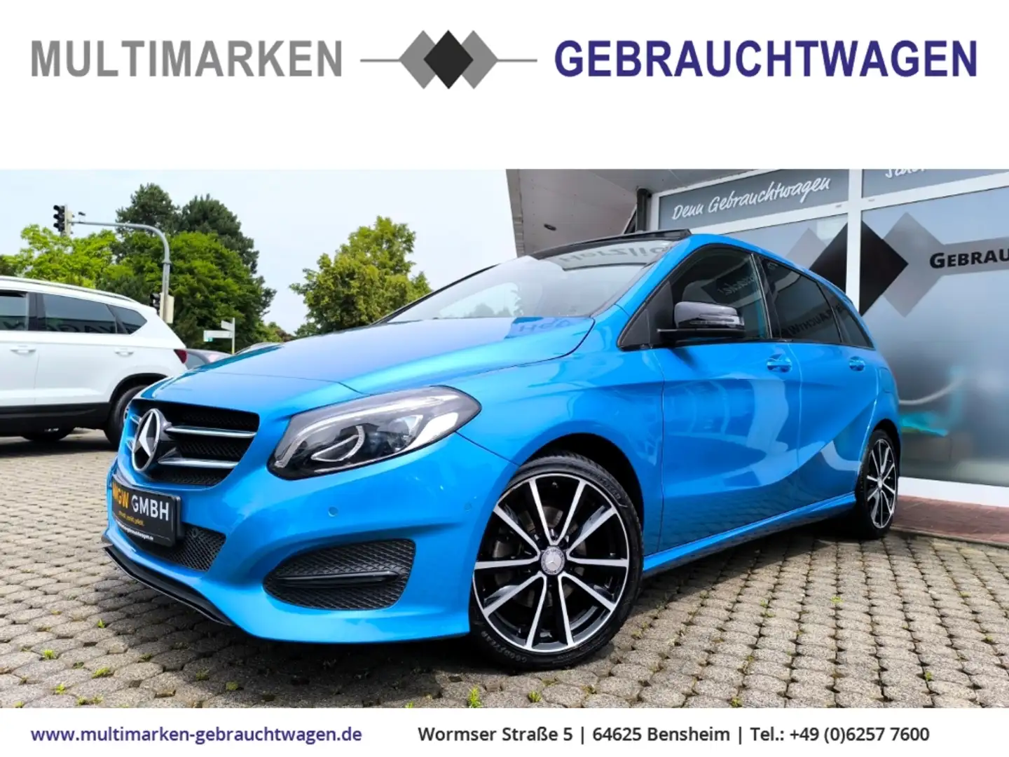 Mercedes-Benz B 200 Urban Pano/Navi/LED/Klimaaut/eSitz/SHZ/Night Blau - 1