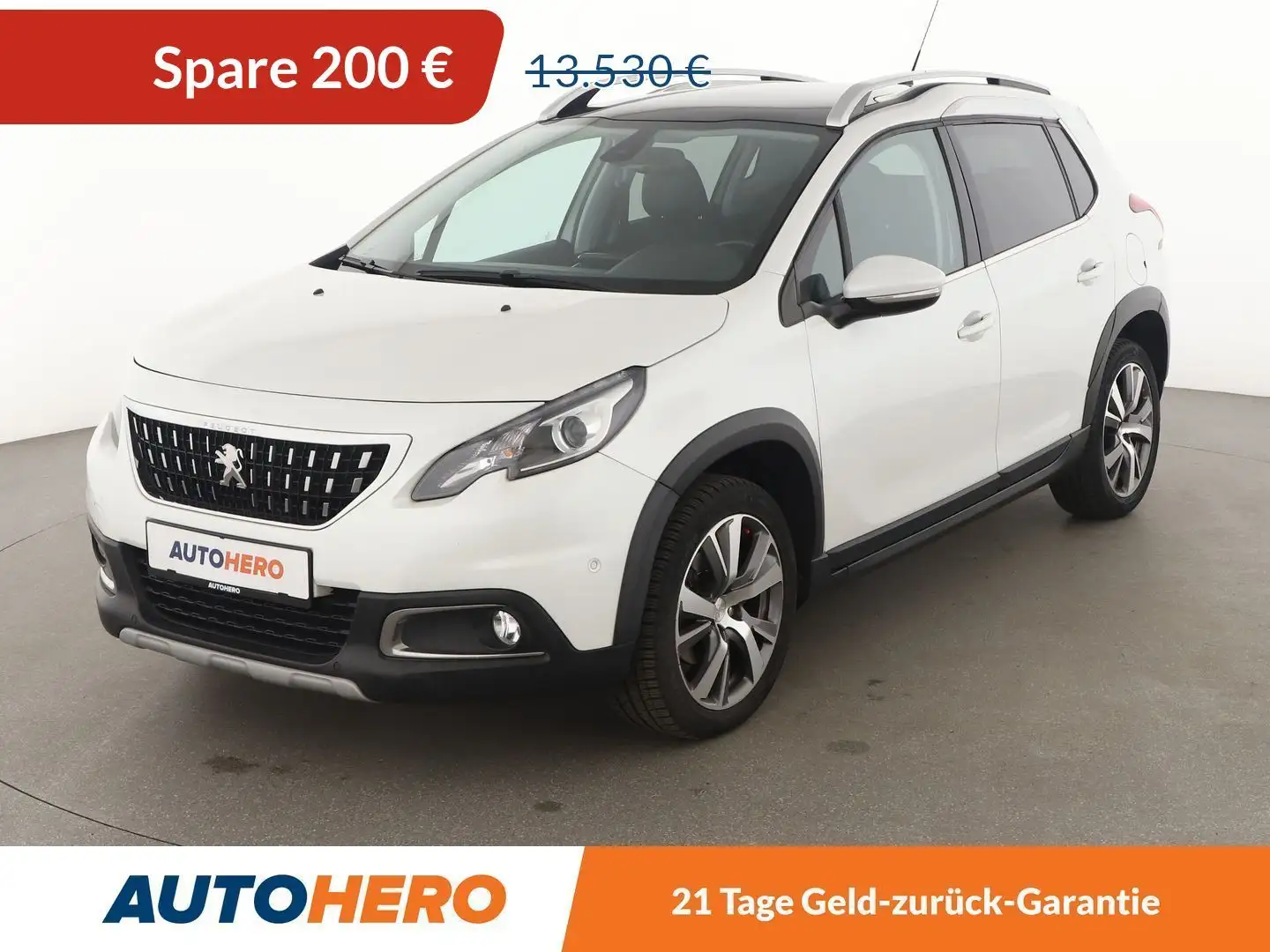 Peugeot 2008 1.2 PureTech Allure Aut.*NAVI*TEMPO*CAM*PDC*SHZ* Weiß - 1