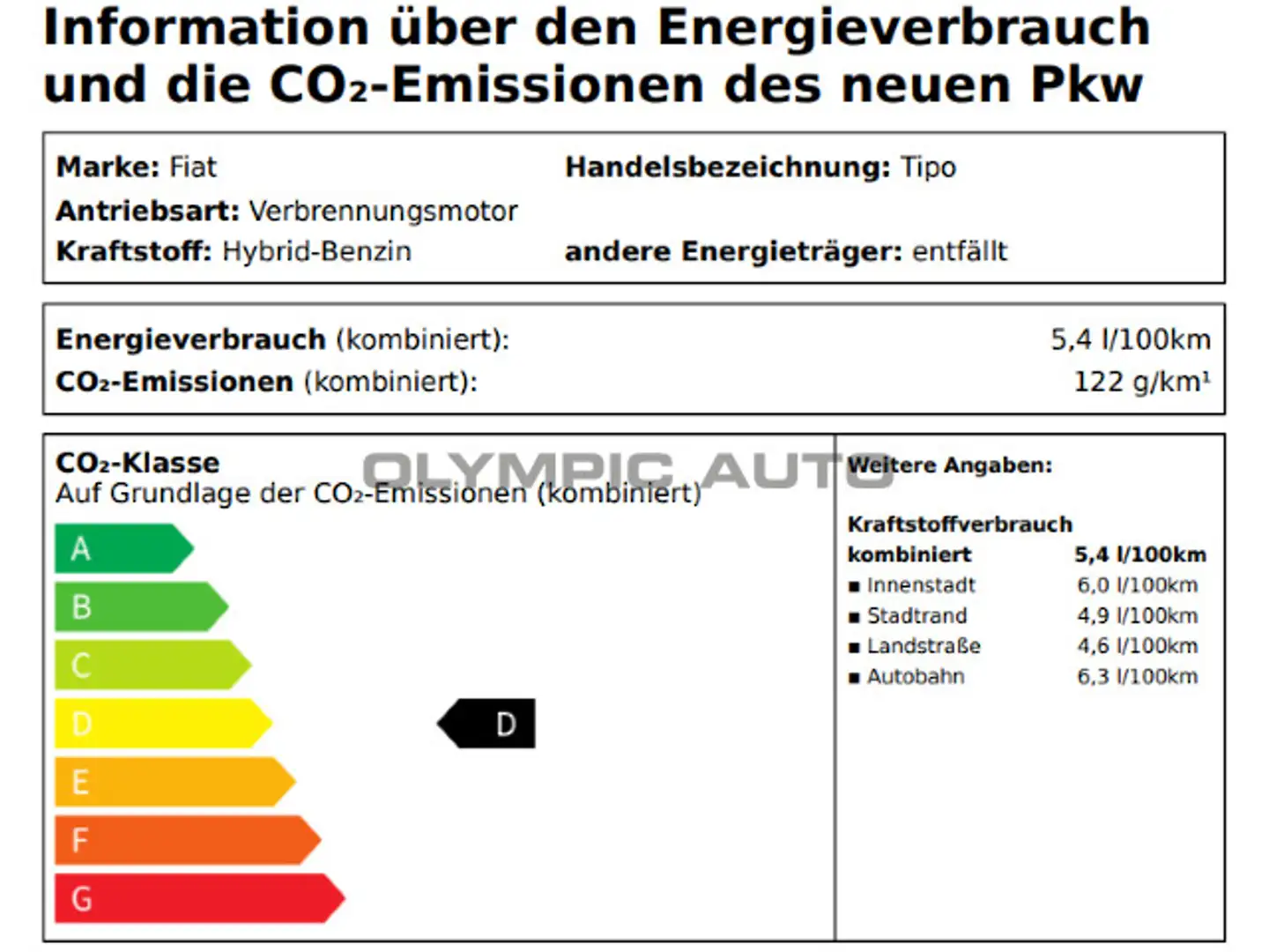 Fiat Tipo 1.5 Hybrid 5-Türer KAMERA KLIMA-AT PARKSENS Azul - 2