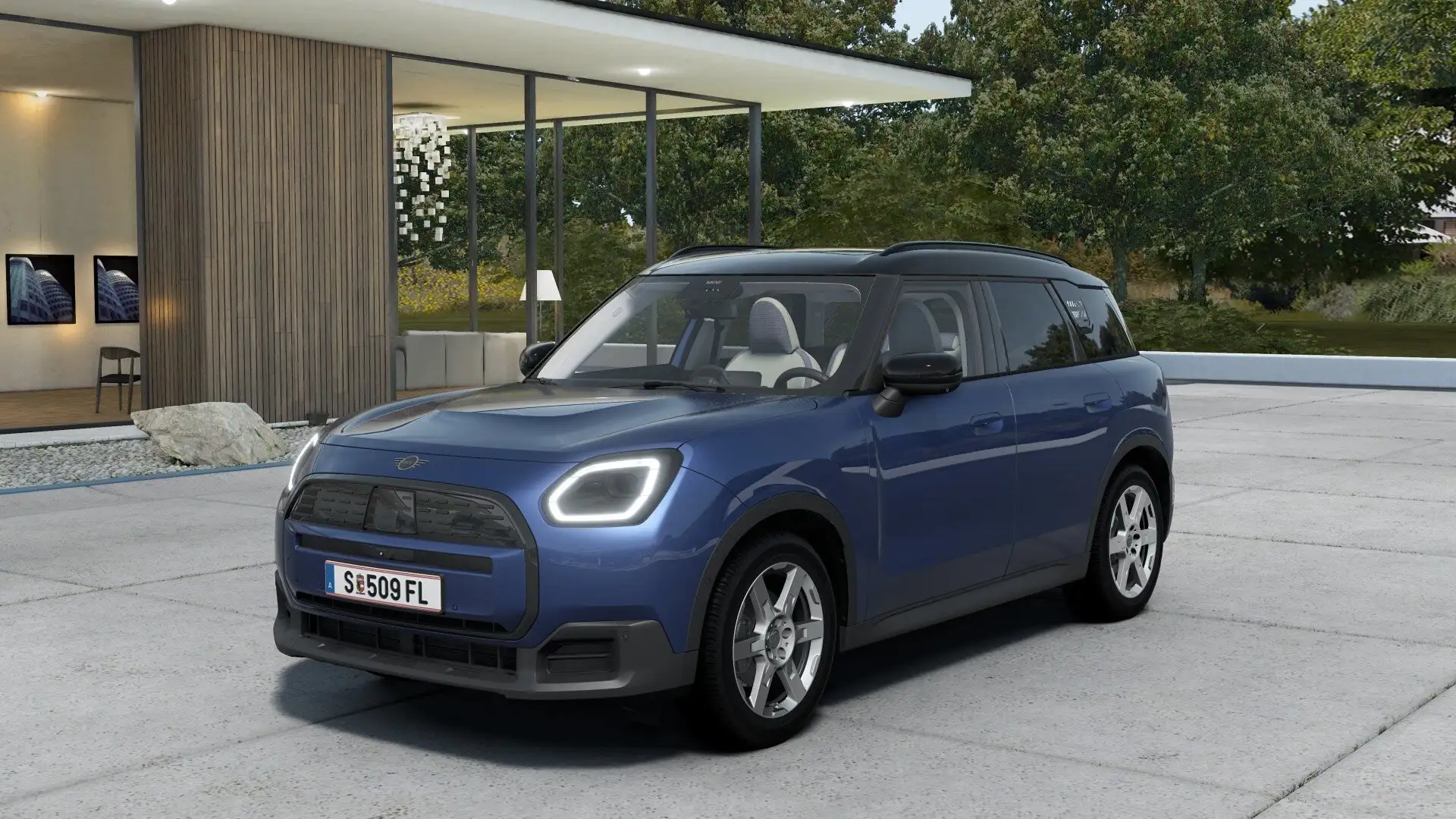 MINI Cooper Countryman Countryman E  Panorama Glasdach // Komfortzugang / Kék - 1