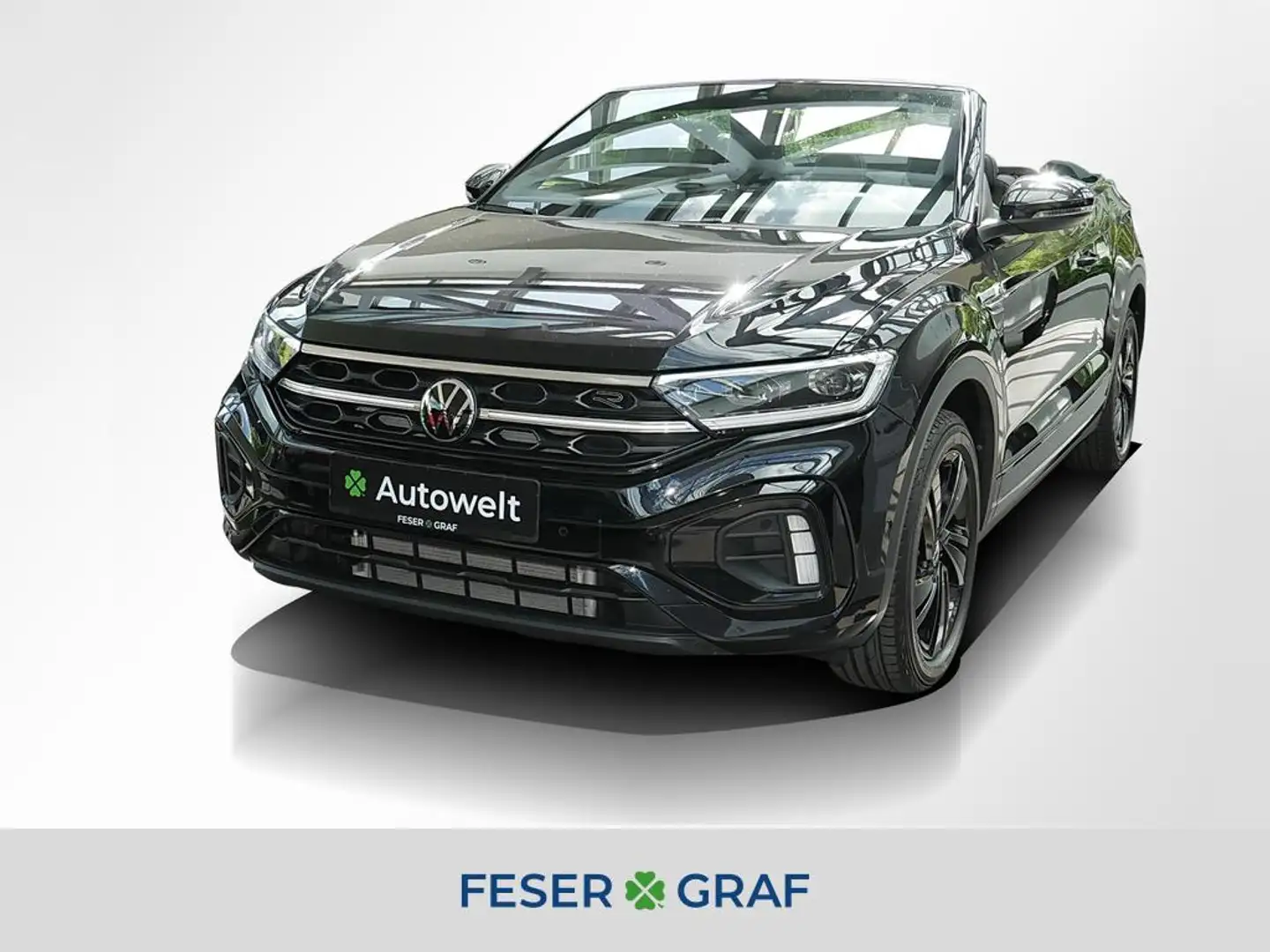Volkswagen T-Roc Cabrio R-Line 1.5 TSI DSG Navi LEDER Kamera LED Bl Schwarz - 1