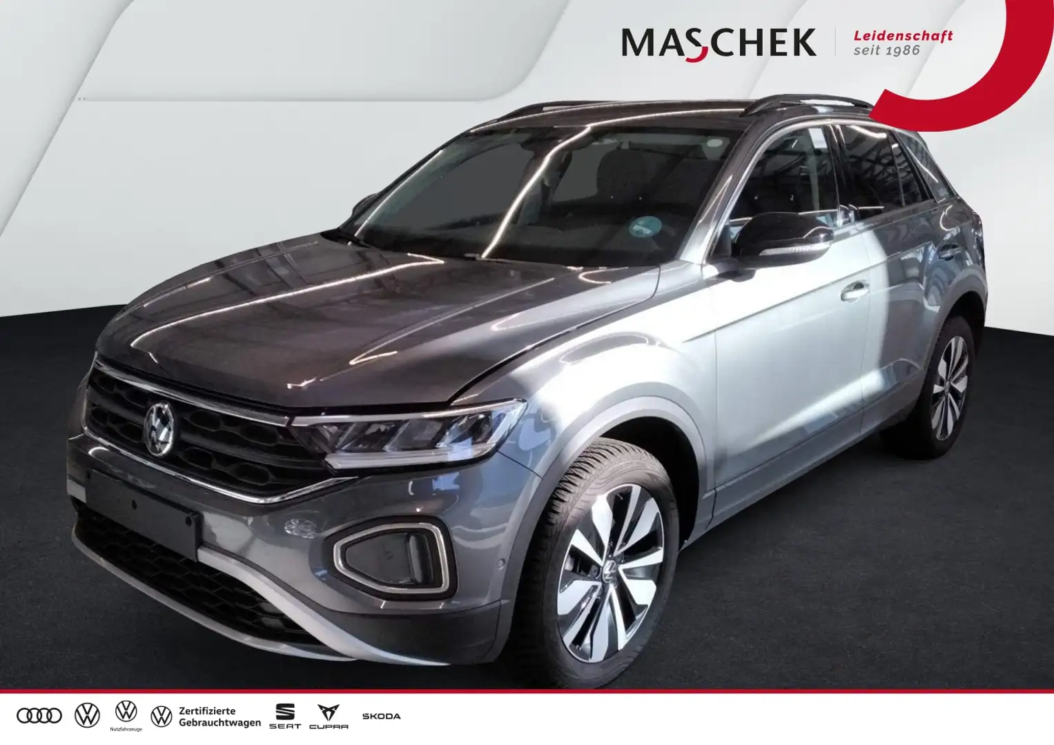 Volkswagen T-Roc Goal 1.0 TSI Navi Sitzh. GRA PDC ACC AUT Grau - 1