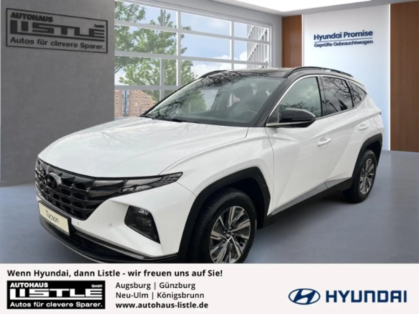Hyundai TUCSON Trend Hybrid 2WD 1.6 T-GDI +KLIMA+RFK+NAVI+SHZ+UVM Blanc - 1
