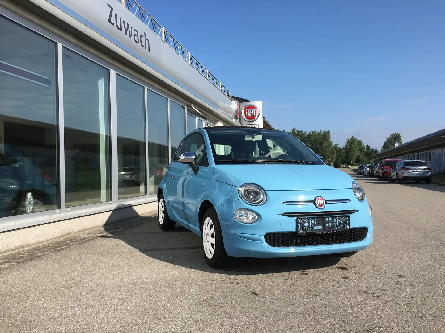 Fiat 500 1,2 69 Pop Blau - 1