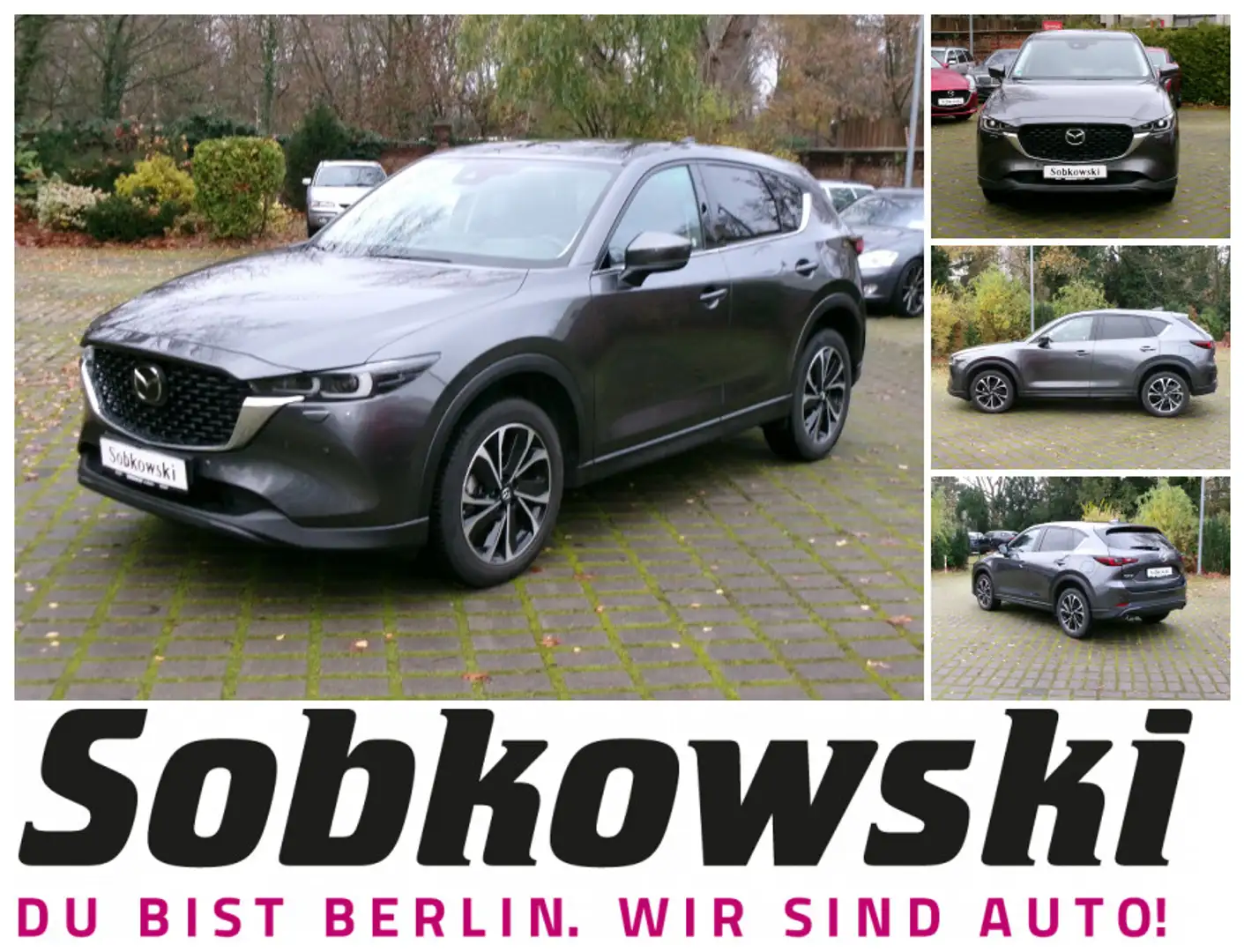 Mazda CX-5 2.5L SKYACTIV G 194 6AT EXCLUSIVE LEDER Allwetterr Grau - 1
