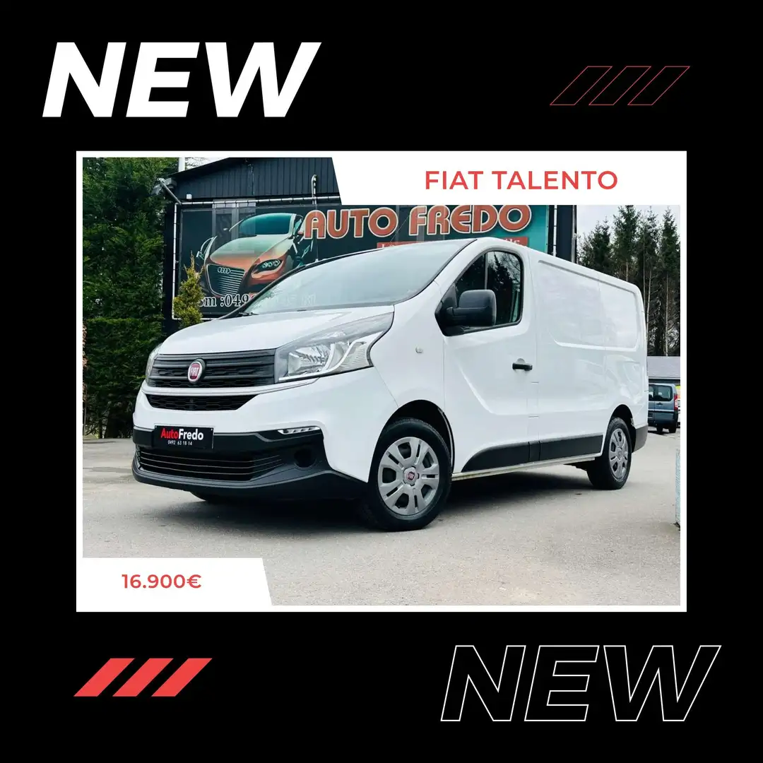 Fiat Talento 1.6 D * Gps * Clim * 13966 HTVA * Garantie 1 AN Wit - 1