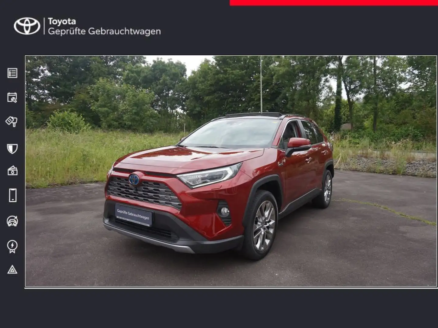 Toyota RAV 4 2.5 4x4 Hybrid Lounge Rouge - 1