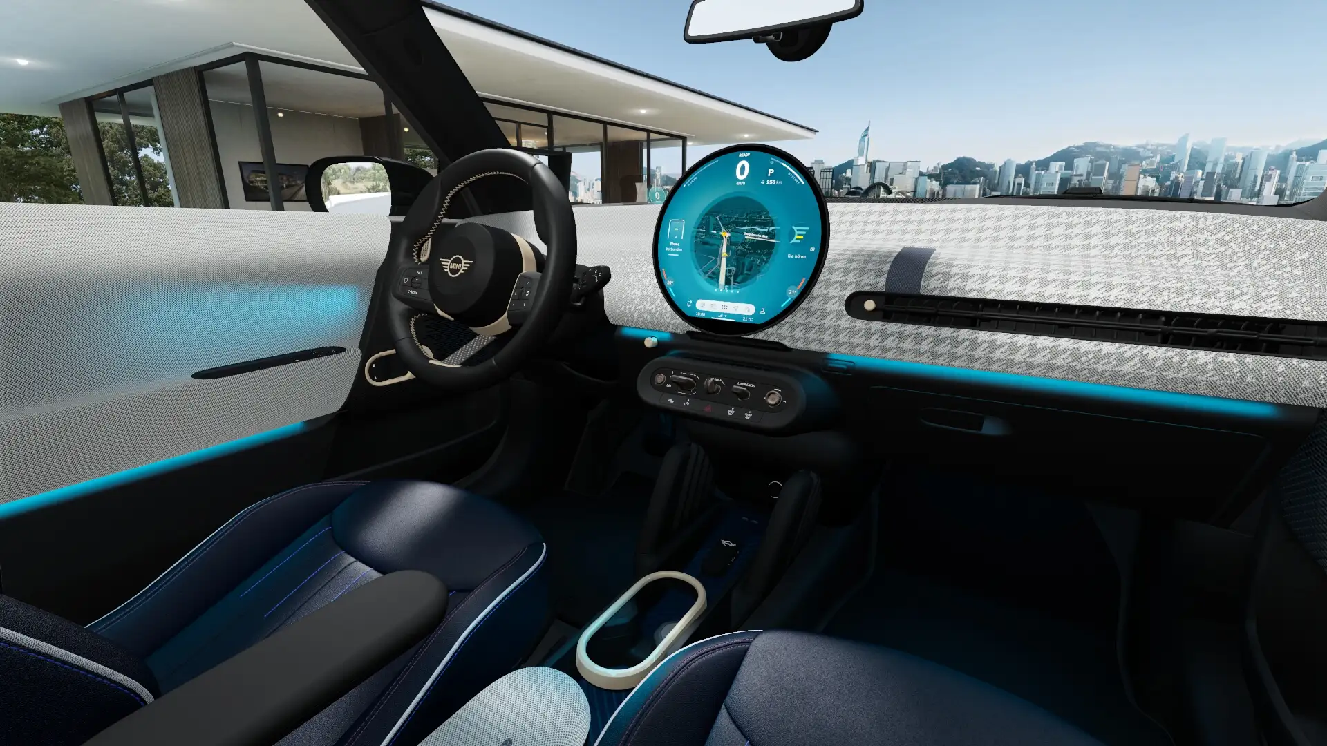 MINI Cooper E Mini Favoured L 40.7 kWh | Hamran Kardon | Panoram Blu/Azzurro - 2