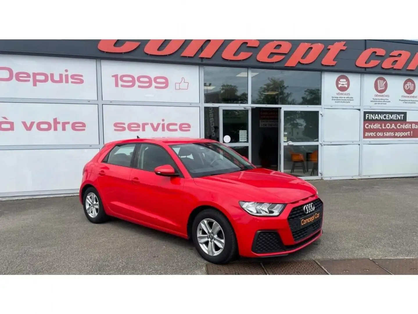 Audi A1 Business line 25 TFSI 95cv + CLIM AUTO Rouge - 1