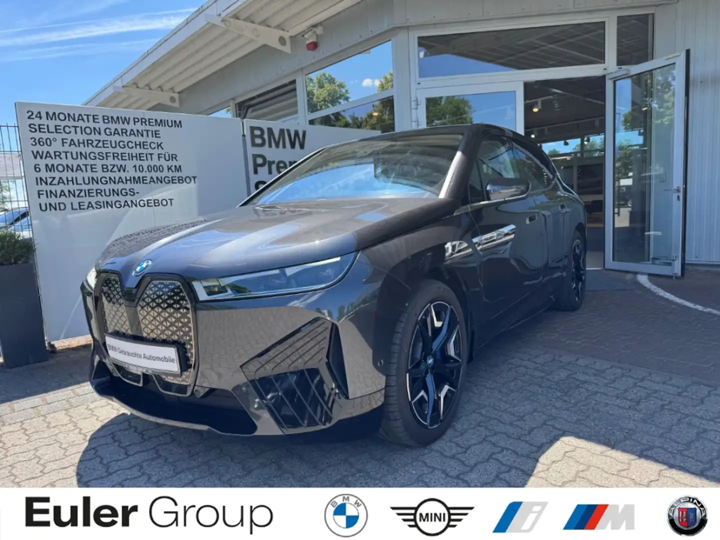 BMW iX xDrive 40 HUD AHKNavi Leder H&K 360 Kamera  Klimak Gris - 1