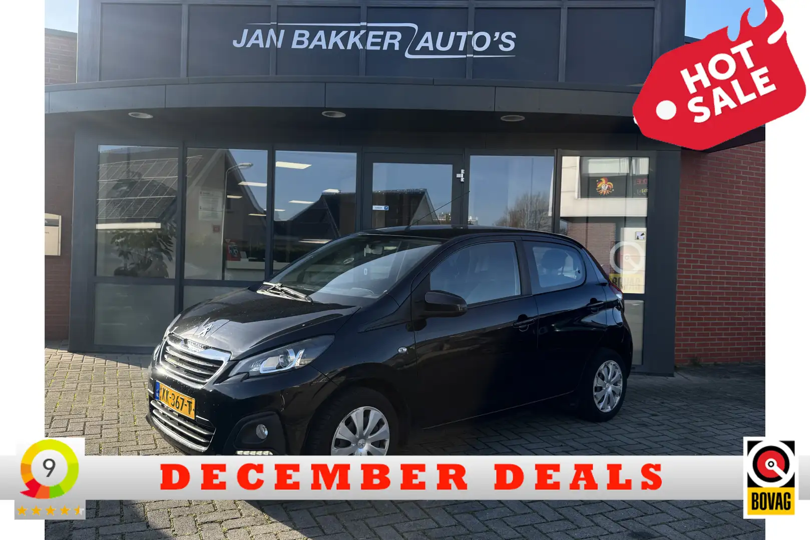 Peugeot 108 1.0 e-VTi Blue Lion ✅ AC ✅ Bluetooth ✅ Zwart - 1