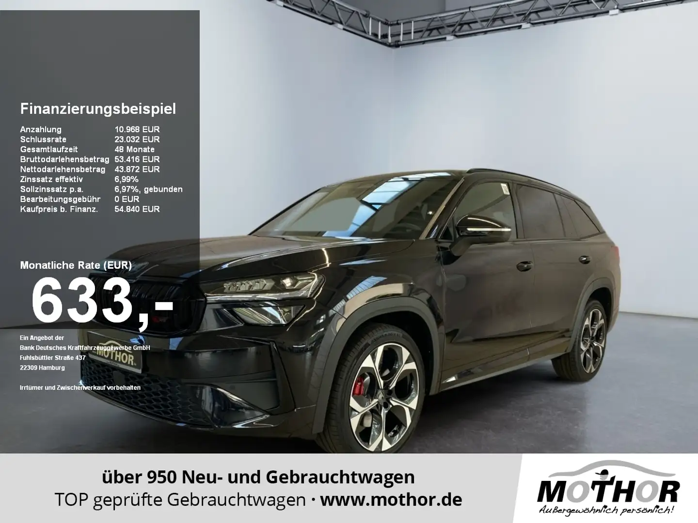 Skoda Kodiaq RS 2.0 TSI DSG 4x4 MATRIX KAM NAVI Schwarz - 1