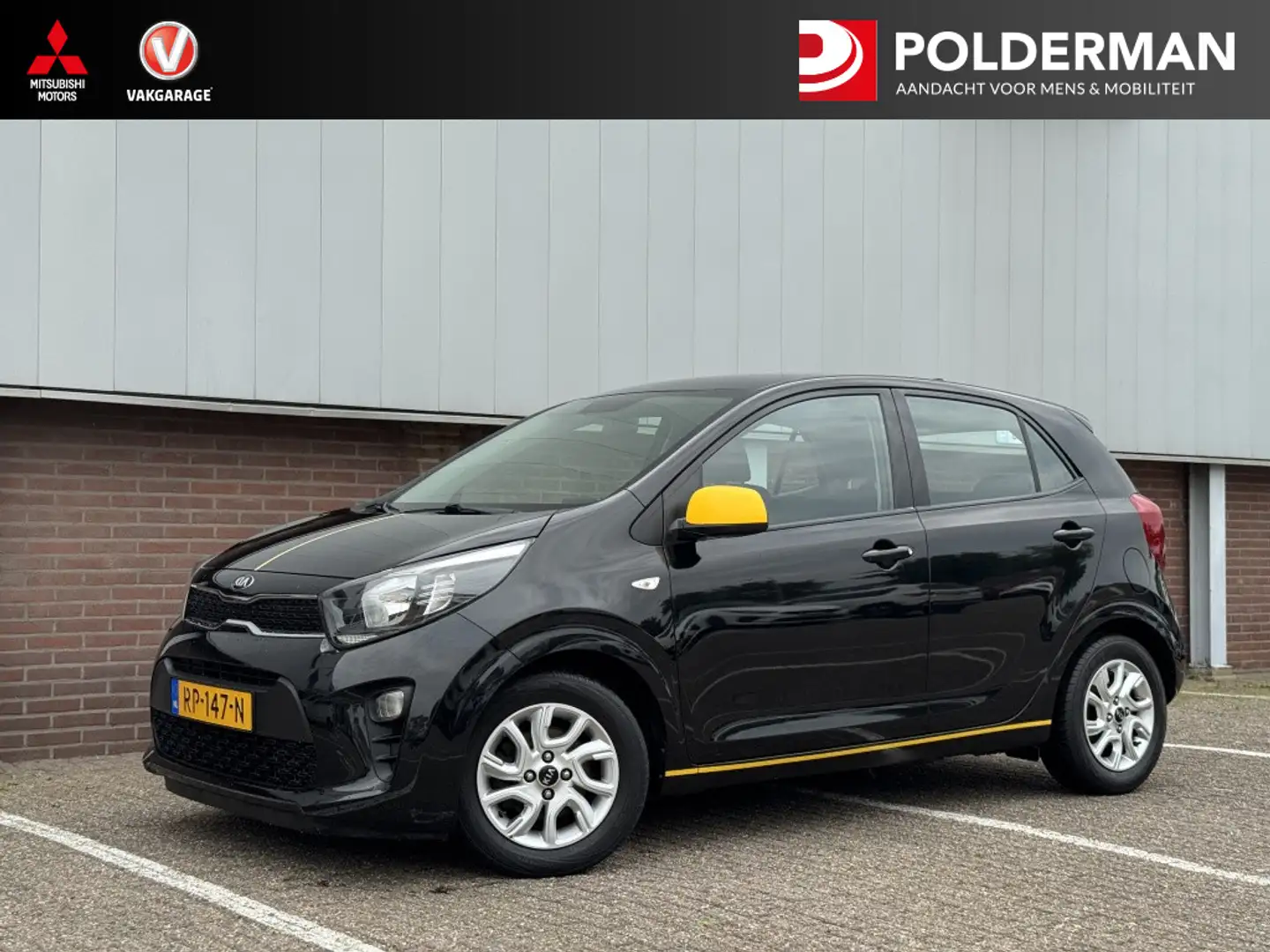 Kia Picanto 1.0 CVVT Co.Pl.L.Nav Zwart - 1